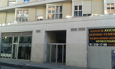 Edificio de alquileres en la zona de Arganzuela.