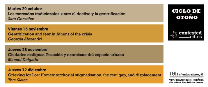 CICLO DE OTO O Programa Contested Cities